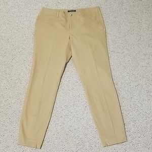 Ralph Lauren Khaki Ankle Pants, Size 10